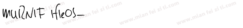 MURNIF 1f1eOS字体转换